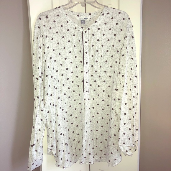 old navy polka dot top